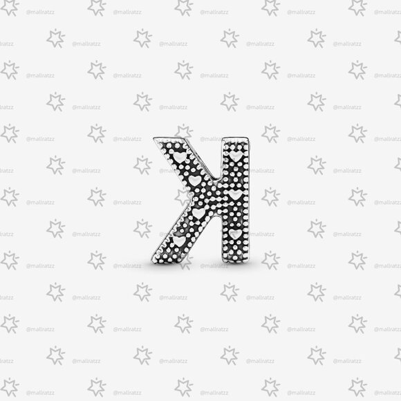 Pandora Letter K Alphabet Charm - Picture 3 of 6